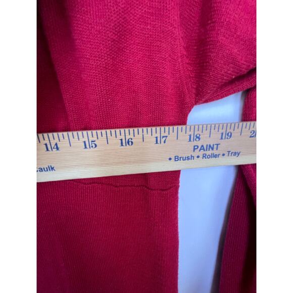 Cruz Natori Women's M/L Red 2 Piece Lounge Sleep Set Sweater Cropped Pants - Picture 6 of 12